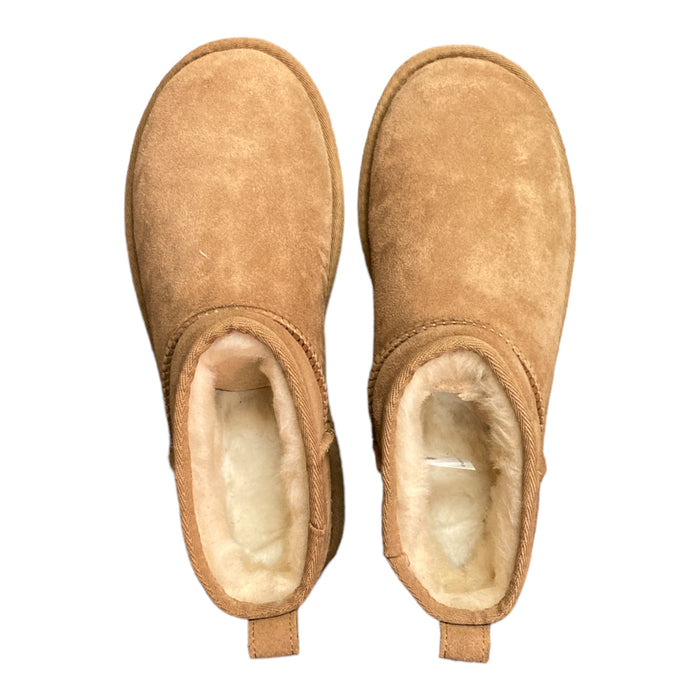 UGG Women's Classic Ultra Mini 3.5" Shaft Suede & Sheepskin Lined Boot