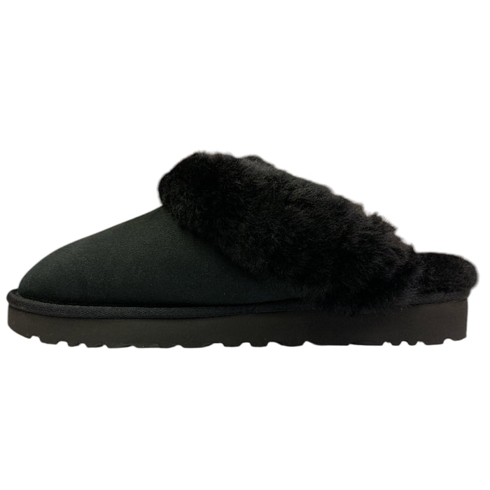 UGG Women's Indoor/Outdoor Sheepskin-Collared Suede Classic Slipper II