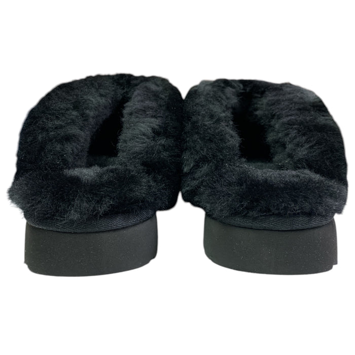 UGG Women's Indoor/Outdoor Sheepskin-Collared Suede Classic Slipper II
