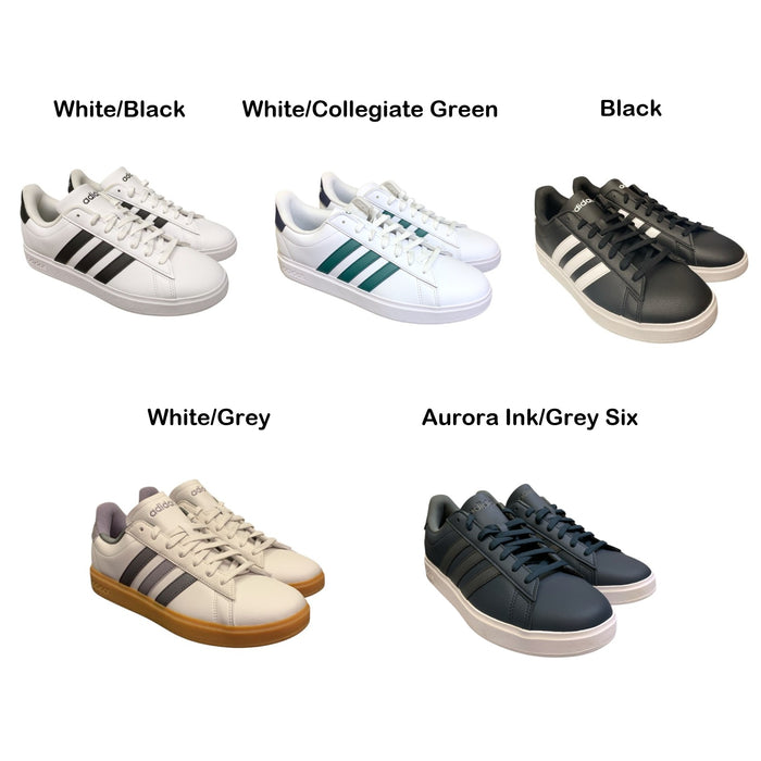 Adidas Men's Lace Up Grand Court 2.0 Low-Top Shoes
