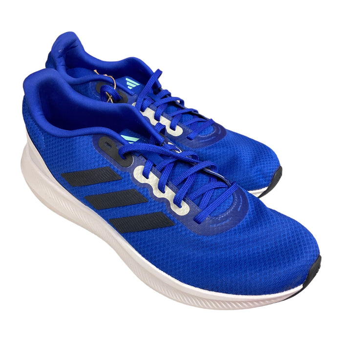 *No Box* Adidas Men's Falcon 3.0 Cushioned High Traction Tennis Shoe (Blue, 10)