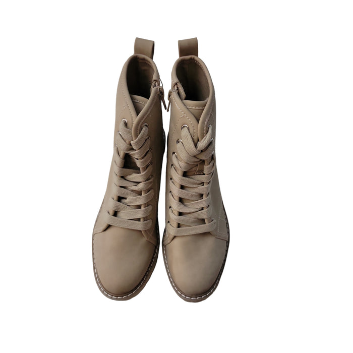 Dolce Vita Ladies Romin Faux Lace Up with Zipper Combat Boot