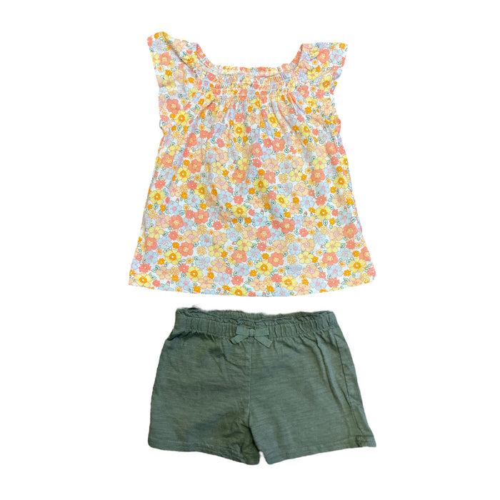 Carter's Infant/Toddler Girl's 2 Piece Short Sleeve and Short Outfit Set