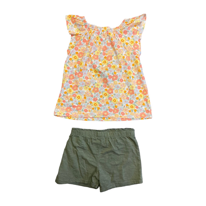 Carter's Infant/Toddler Girl's 2 Piece Short Sleeve and Short Outfit Set