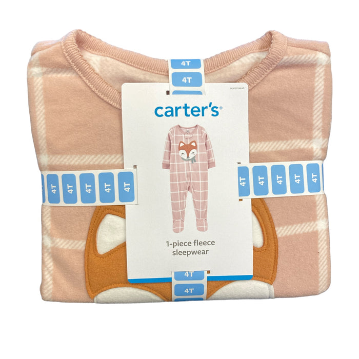 Carter's Infant/Toddler Girl's Long Sleeve Fleece 2 Way Full Zip Footie Sleepwear