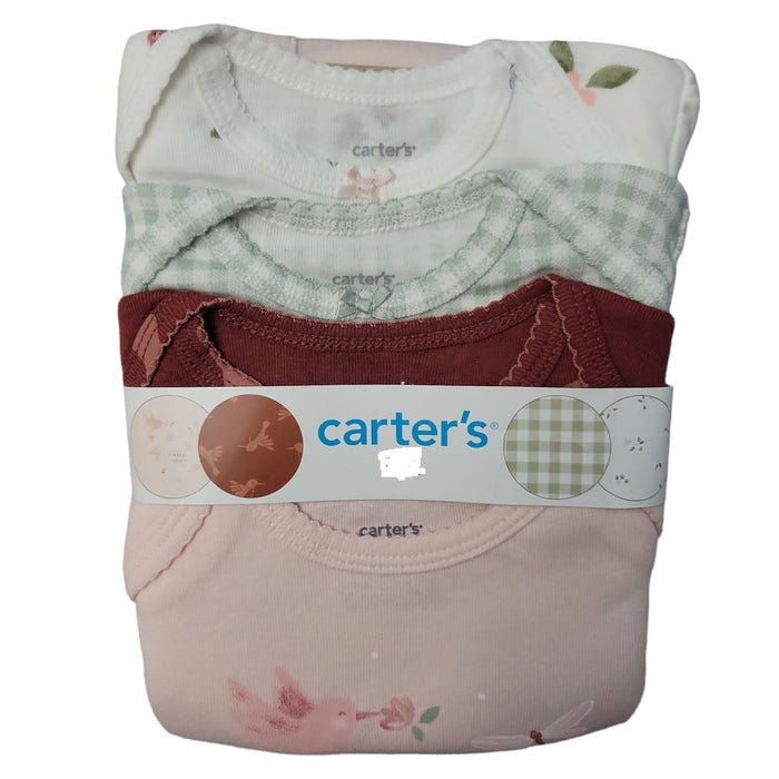 Carter's Infant Boy's 4 Pack Short Sleeve Snap Body Suits