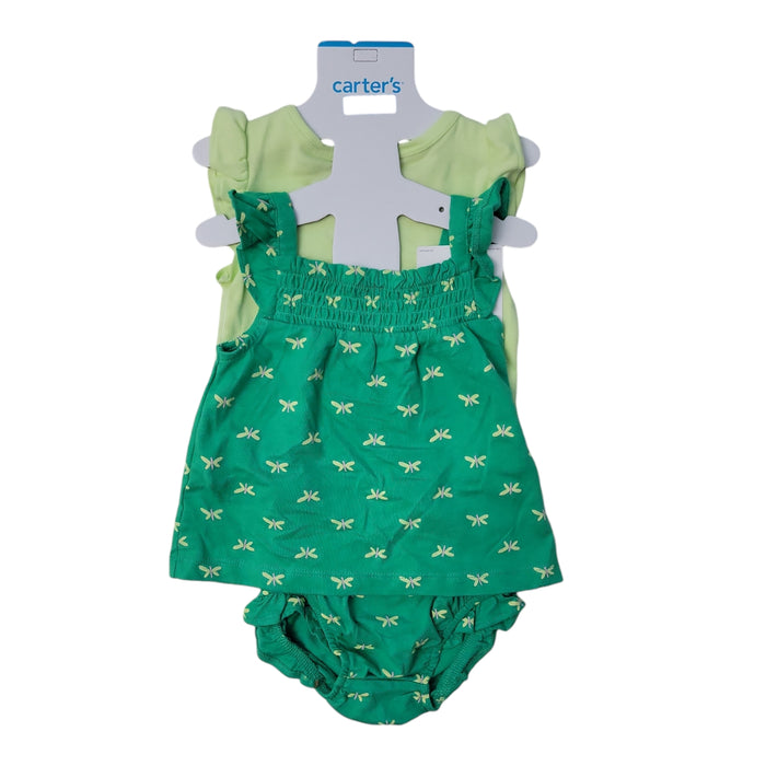 Carter's Infant/Toddler Girl's 2 Piece Dress and Romper Outfit Set