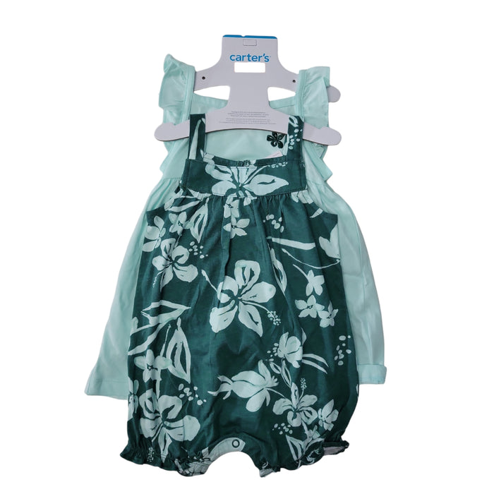 Carter's Infant/Toddler Girl's 2 Piece Dress and Romper Outfit Set