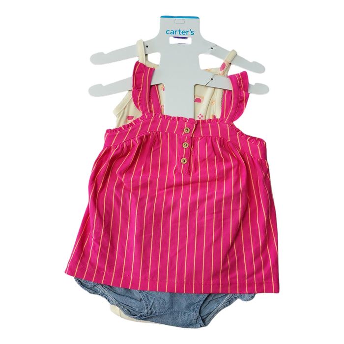 Carter's Infant/Toddler Girl's 2 Piece Dress and Romper Outfit Set