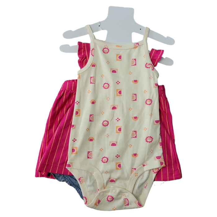 Carter's Infant/Toddler Girl's 2 Piece Dress and Romper Outfit Set