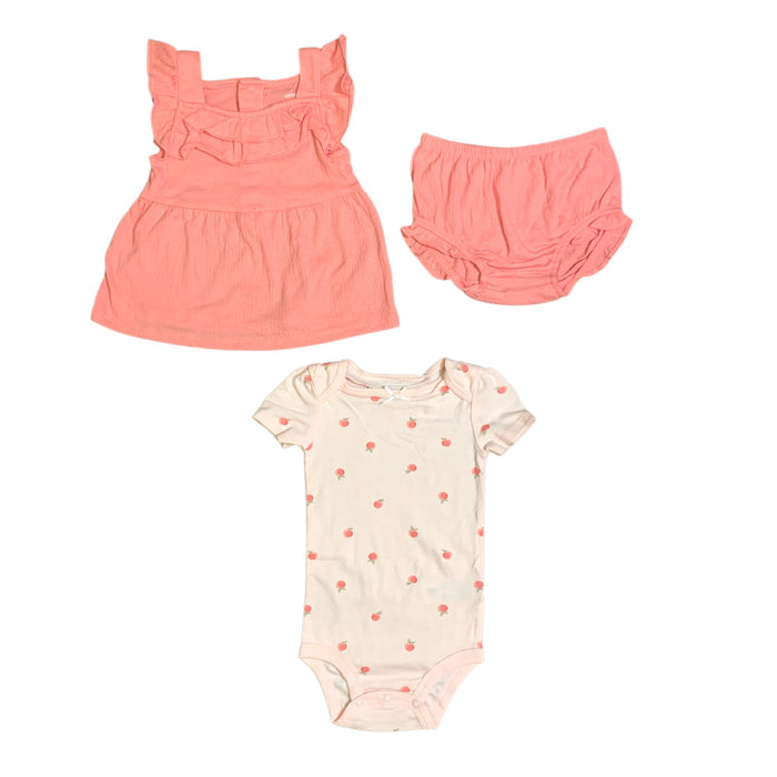 Carter's Baby Girls 3-Piece Cotton Snug Fit Outfit Set