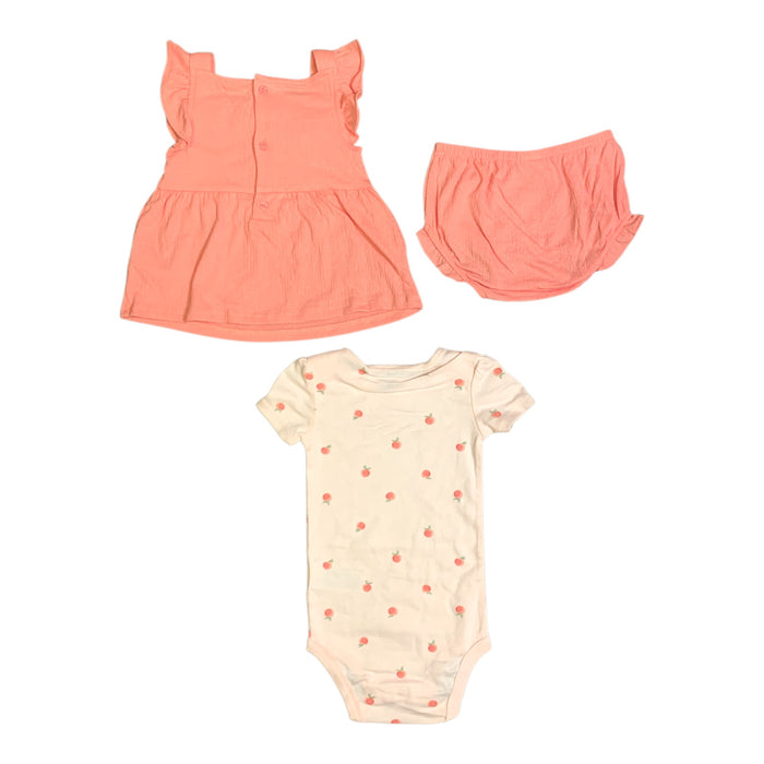 Carter's Baby Girls 3-Piece Cotton Snug Fit Outfit Set
