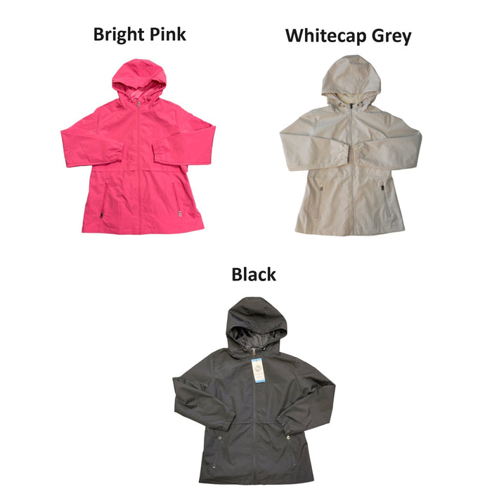 WP Weatherproof Women's Lightweight Full Zip Rain Jacket