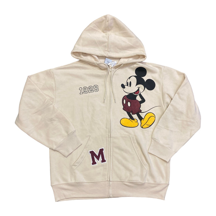 Disney Mickey Mouse Women's Soft Full Zip Long Sleeve Hoodie