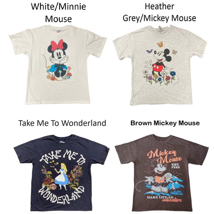 Disney Women's Soft Short Sleeve Graphic Print T-Shirt