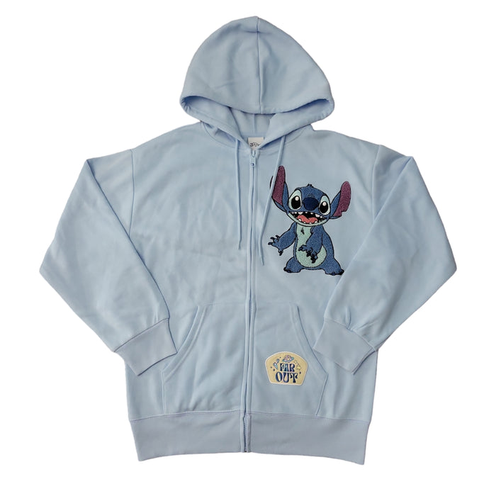 Disney Stitch Women's Licensed Character Long Sleeve Fleece Lined Hoodie