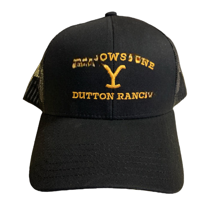 Yellowstone Men's Stitched Logo Snapback Trucker Hat