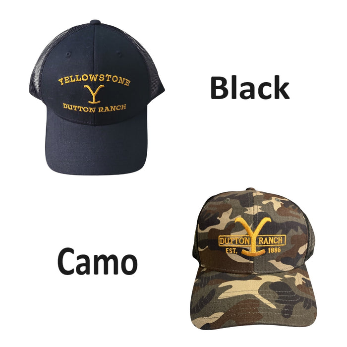 Yellowstone Men's Stitched Logo Snapback Trucker Hat