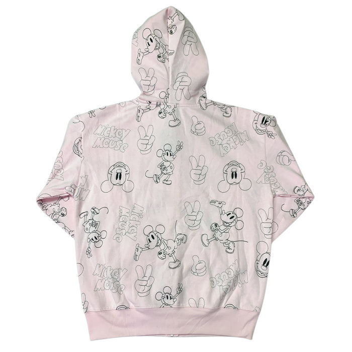 Women's Character Pockets Embroidered Zip Hoodie Jacket