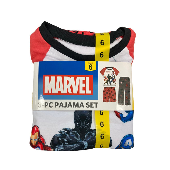 Marvel Boy's Super Hero Character 3 Piece Pajama Sleep Set