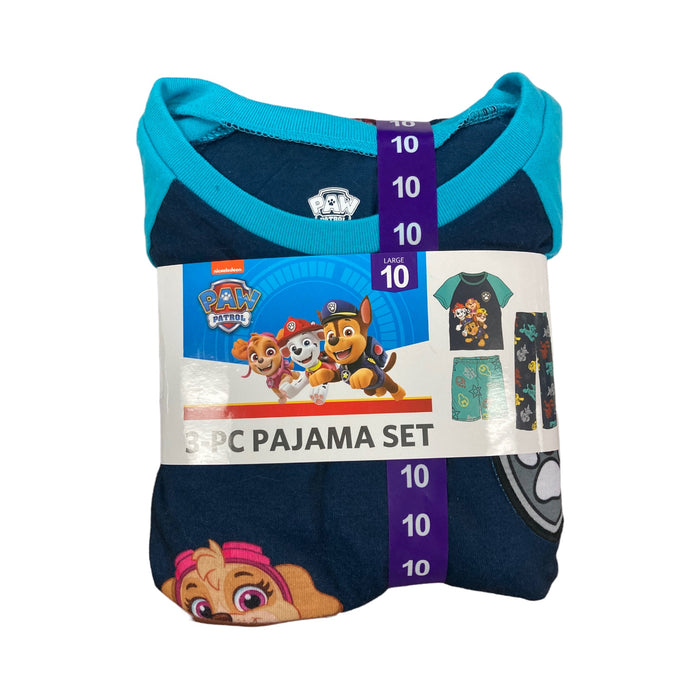 Nickelodeon Boy's Paw Patrol Character 3 Piece Pajama Sleep Set