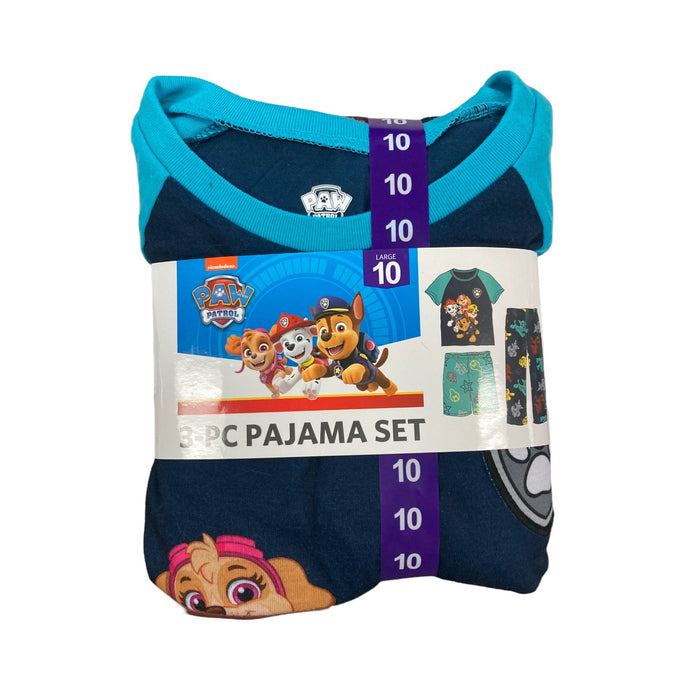 Nickelodeon Boy's Paw Patrol Character 3 Piece Pajama Sleep Set