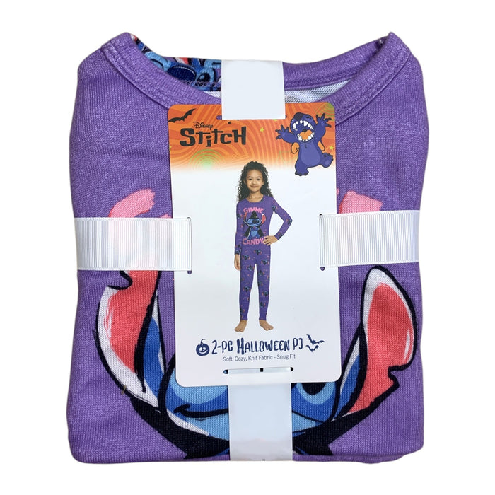 Licensed Character Girls 2 Piece Halloween PJ Set, Long Sleeve Top, Snug Fit
