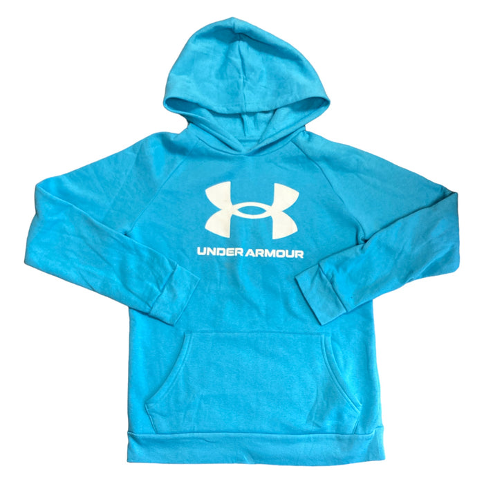 Under Armour Boy's Soft Long Sleeve Rival Fleece Big Logo Hoodie