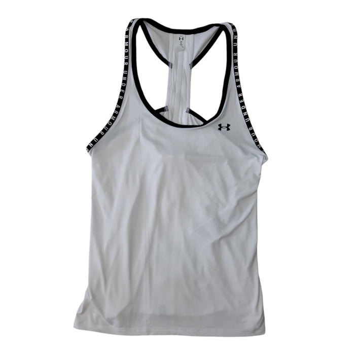 Under Armour Women's Stretch Moisture Wick Loose Fit Knockout T-Strap Tank Top, 1351596