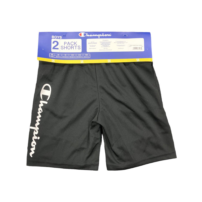 Champion Boy's Moisture Wicking Quick Dry Active Shorts, 2 Pack