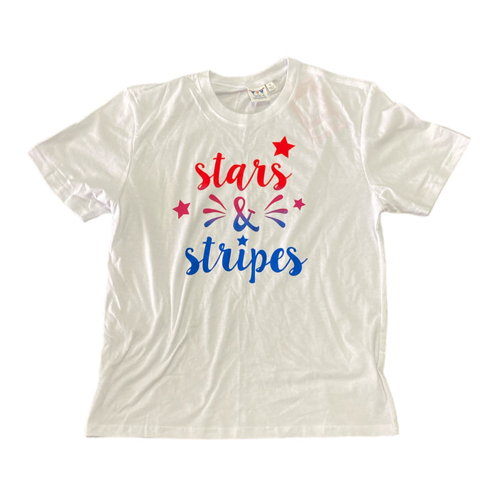 Spirit Of America Women's PatrioticAmericana Short Sleeve Graphic T-Shirt