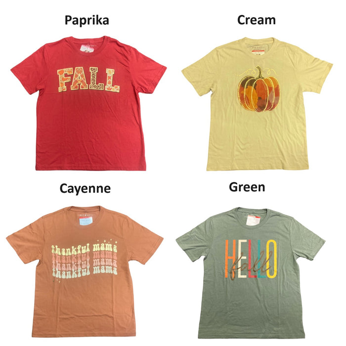 State of Mine Women's Short Sleeve Fall Harvest Graphic Tee