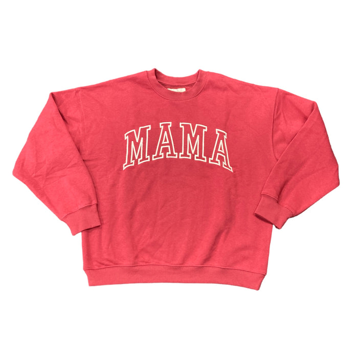 State of Mine Women's Soft Long Sleeve "Mama" Stitched Logo Sweatshirt