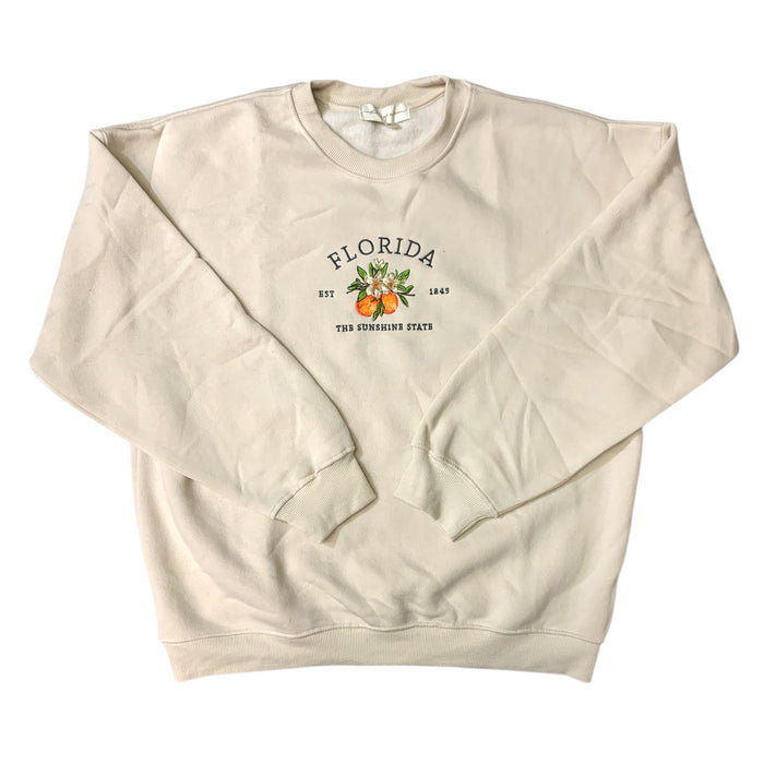 State of Mine Women's "Florida Graphic" Crewneck Pullover Sweatshirt