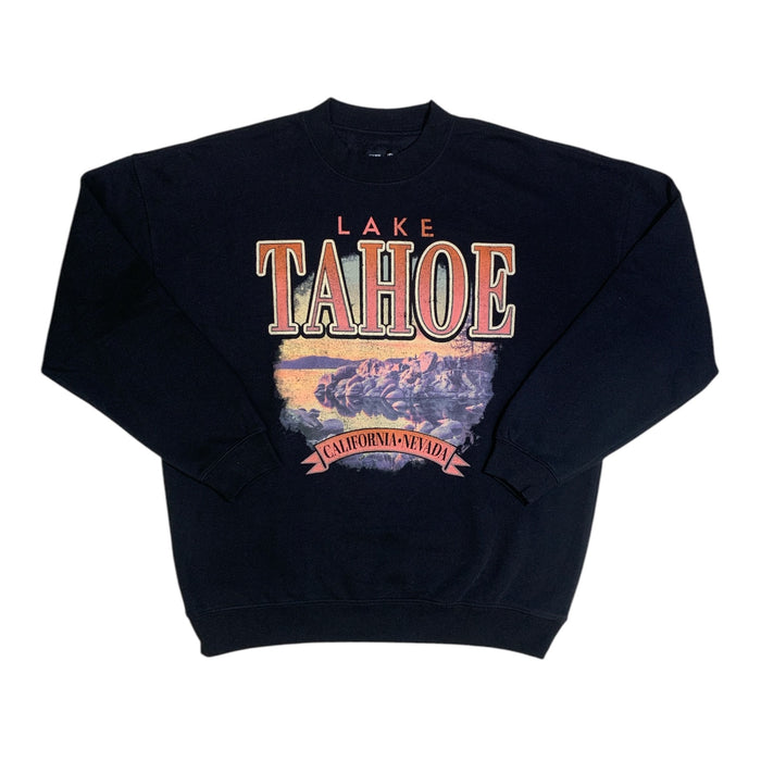 State of Mine Men's Destination Soft Fleece Crewneck Sweatshirt (Lake Tahoe, M)