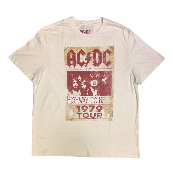 Licensed Men's Relaxed Fit Soft Graphic Band Short Sleeve Tee