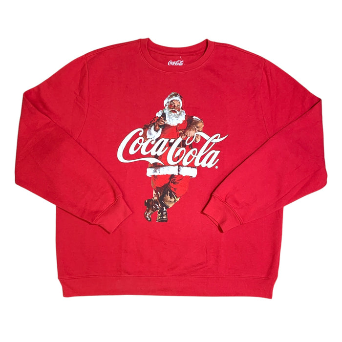 Licensed Mens Holiday Crew Fleece, Cotton/Poly Blend Crewneck Pullover