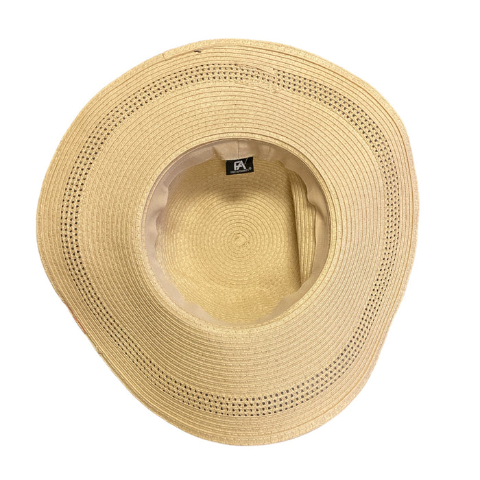 Free Authority Outdoors Woven Sun Hat, UPF 50+, 16" One Size