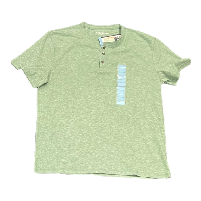 Lucky Brand Men's Short Sleeve Henley Three Button Tee