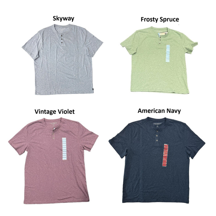 Lucky Brand Men's Short Sleeve Henley Three Button Tee
