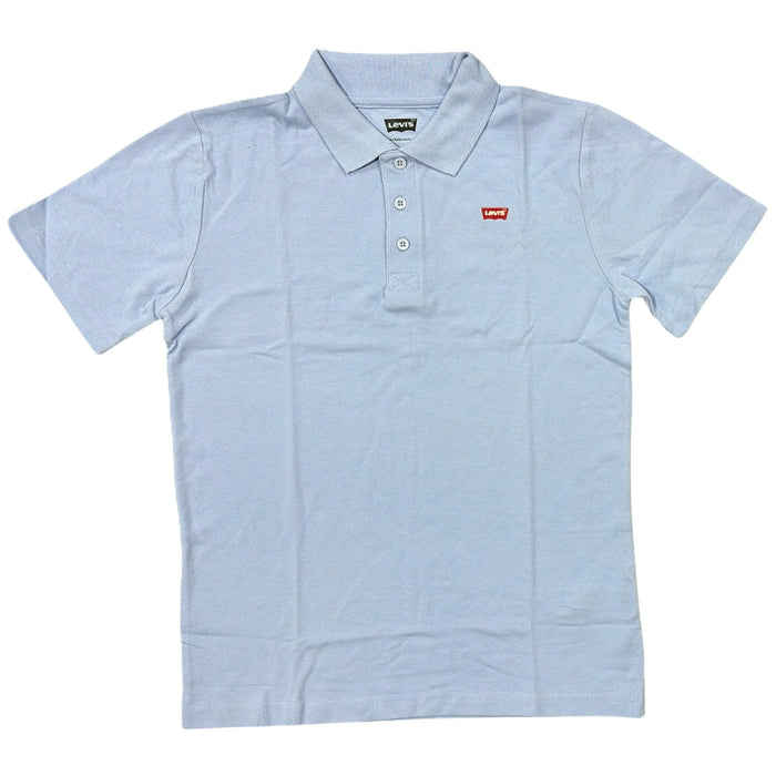 Levi's Boys Batwing Logo Collard Polo, Pique Knit Cotton Polyester Blend