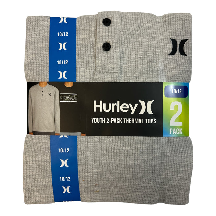 Hurley Youth Boy's 2 Pack Long Sleeve Thermal Logo Shirts