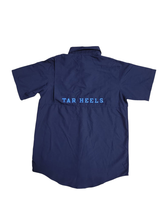 Pro Edge Men's Short Sleeve Classic Button-Down Chest Pocket Logo NCAA Shirt