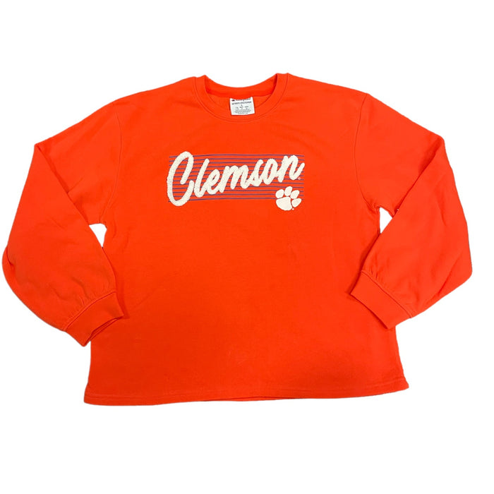 Champion Women's Long Sleeve Clemson Pullover Sweatshirt