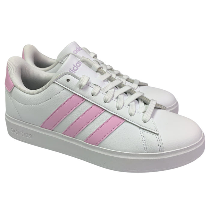 Adidas Women's Lace Up Grand Court 2.0 Cloudfoam Lifestyle Low-Top Shoes