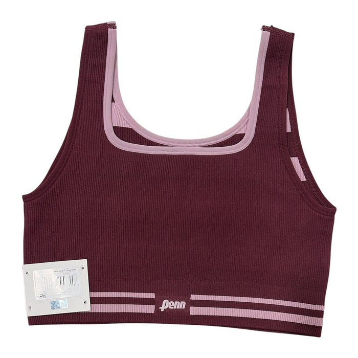 Penn Womens Seamless Reversible Sports Bra, Moisture Wicking Ribbed Design