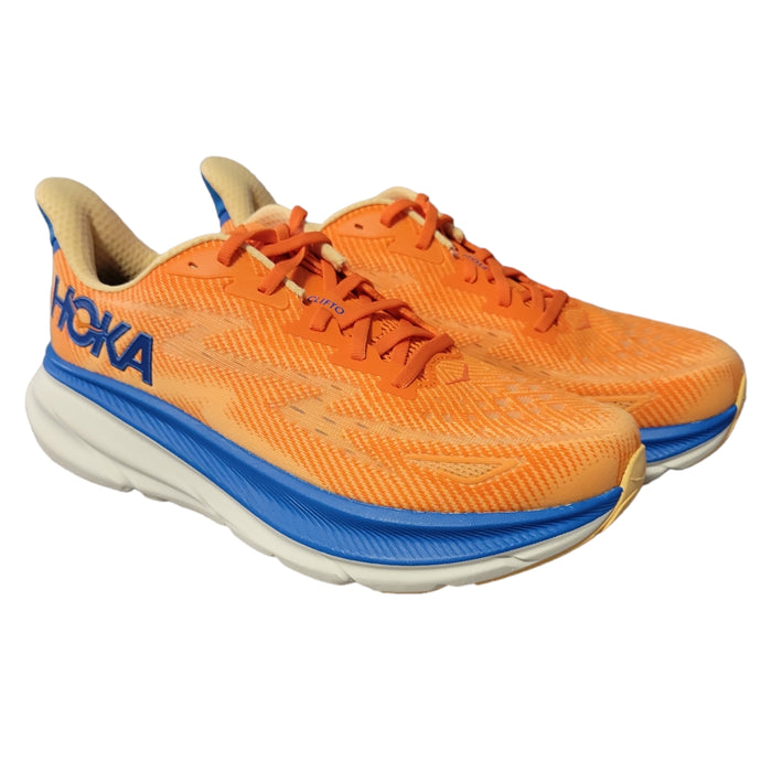 Hoka One One Men's Clifton 9 Comfort Lace Up Low Top Running Athletic Sneaker