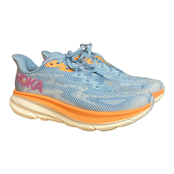 Hoka One One Women's Clifton 9 Comfort Lace Up Low Top Running Athletic Sneaker