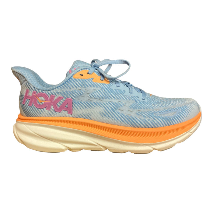 Hoka One One Women's Clifton 9 Comfort Lace Up Low Top Running Athletic Sneaker