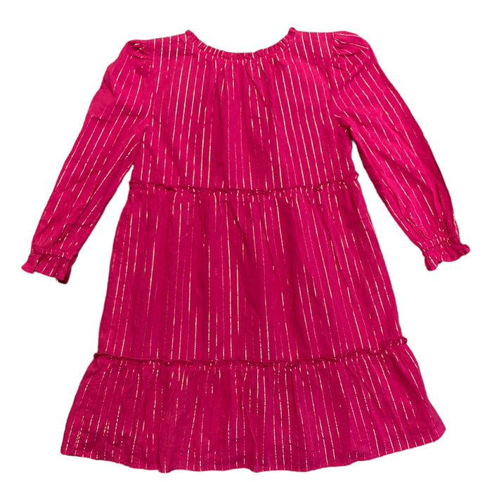 GAP Kids Girl's Long Sleeve Ruffle Sleeve Graphic Print Dress